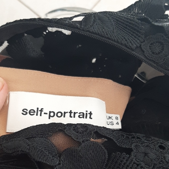 🔥SELF PORtraIT Midi🔥Formal Lace Top Dress PROM/WEDDING - Picture 5 of 14